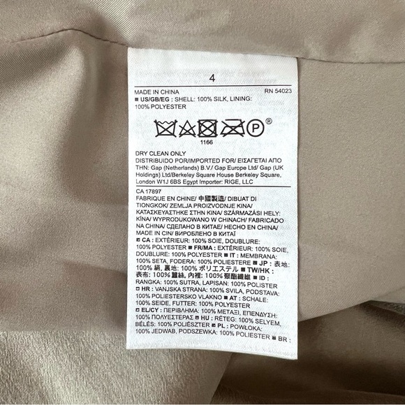 Banana Republic Taupe Brushed Silk Ruched Sleeveless Retro Flare Pocket Dress - Picture 14 of 15